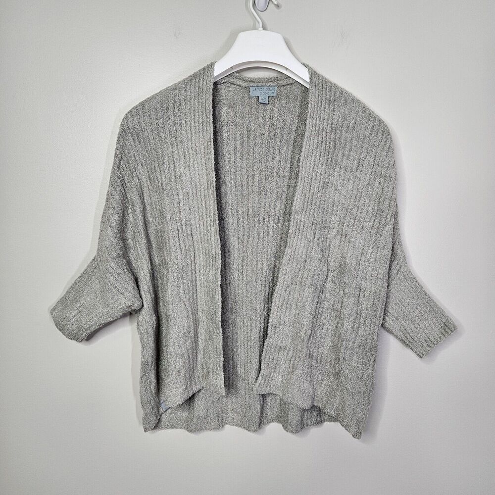 Barefoot Dreams CozyChic Lite Ribbed Shrug Shawl Cardigan Meadow Green L/XL